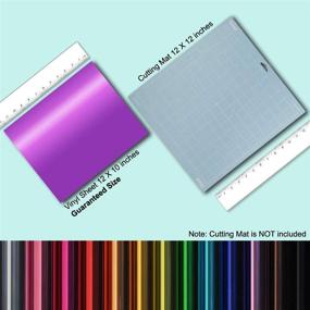 img 3 attached to 🌈 Vibrant Purple Foil Metallic Heat Transfer Vinyl - 12"x10" Sheets for T-Shirts - Silhouette and Cricut Compatible (5 Sheets)