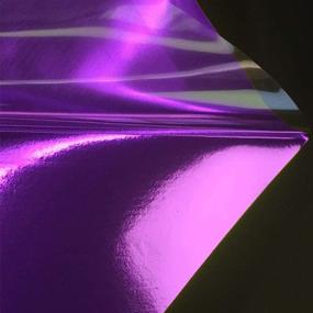 img 2 attached to 🌈 Ярко-пурпурное фольгированное металлическое термонаклейка - Листы 12"x10" для футболок - Совместимо с Silhouette и Cricut (5 листов)