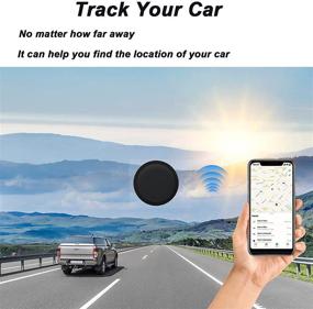 img 1 attached to 📱 Чехол из силикона LiZHi для Airtag наклейки - Антицарапающий защитный держатель - Совместим с Apple AirTag - 2 штуки (Черный)