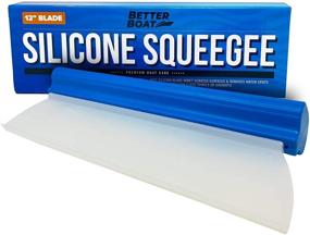 img 4 attached to 🚗 Silicone Window Squeegee with Blade for Car Windows and Boat Windshields