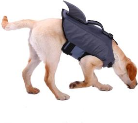 img 2 attached to 🐶 QBLEEV Reflective Stripes Dog Life Vest: Enhanced Safety for Water Activities - Pet Floatation Jacket Float Coat with Quick Release and Adjustable Belt