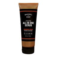 🪵 barrel and oak - 6.5 oz exfoliating scrub for men, face & body, cedarwood & bourbon scent, walnut shell & white birch, botanical blend logo
