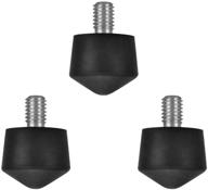 🔲 universal anti-slip rubber foot spike - 3/8" - compatible with andoer, benro, gitzo, induro, kingjoy, manfrotto, weifeng, rrs - ideal for tripod monopod on smooth & uneven surfaces - 30mm x 40mm (pack of 3) logo