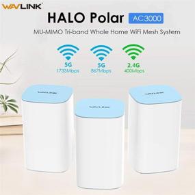 img 3 attached to WAVLINK AC3000 Tri-Band Whole Home Mesh WiFi System - Router Replacement for Up to 6,000-7500sq. ft Coverage, Enhanced Parental Controls, 3xGigabit Ports, Ideal for Business Traffic & Network Separation - 3-Pack