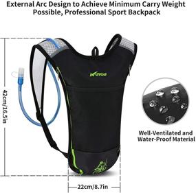 img 1 attached to KUYOU Hydration Backpack Bladder Running