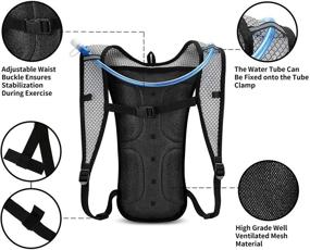 img 3 attached to KUYOU Hydration Backpack Bladder Running