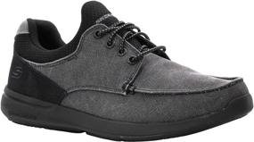 img 4 attached to Skechers Men's Relax Fit Elent Mosen Black Shoes for Men