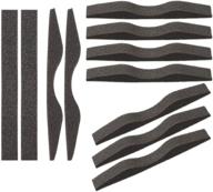 black self-adhesive nose bridge pads - microfiber memory foam anti-fog strip for improved protection and comfort logo