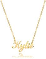 personalize your style with m mooham gold custom name 🌟 necklace - 18k gold plated necklace for women, girls, kids & teens logo