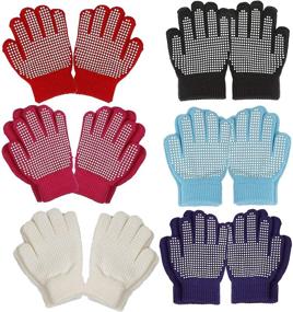 img 4 attached to Gilbin Stretch Gripper Magic Gloves: Vibrant Girls' Accessories for Ultimate Style and Comfort