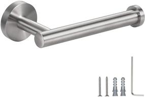 img 4 attached to 🧻 YGIVO Toilet Paper Holder - Brushed Nickel SUS304 Stainless Steel Roll Holder for Bathroom, Kitchen, Washroom Wall Mount (Brushed Nickel)