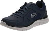 skechers mens track scloric oxford men's shoes logo