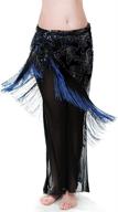 👯 royal smeela belly dance hip scarf with fringe and sequin detailing - bellydance hip scarves for belly dancing outfits and costumes логотип