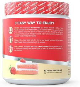 img 3 attached to Strawberry Coconut Keto Whey Protein Powder Blend by Vaxxen Labs