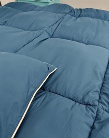 img 2 attached to Navy King/Cal King Pillowtex Dream in Color All Season Comforter: Ultimate Comfort and Style