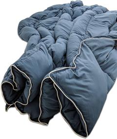 img 1 attached to Navy King/Cal King Pillowtex Dream in Color All Season Comforter: Ultimate Comfort and Style