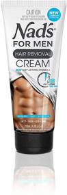 img 4 attached to 🧔 Nad's Hair Removal Cream for Men - Pain-Free Depilatory Solution for Unwanted Coarse Body Hair - Soothing Formula, 6.8 Oz