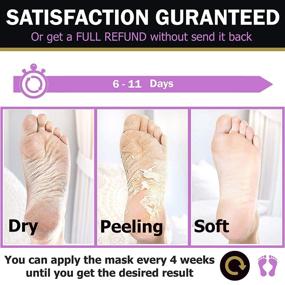 img 1 attached to 👣 2-Pack Foot Peeling Mask: Achieve Soft, Smooth, and Healthy Feet in 1-2 Weeks – German Formulated & Tested by Prettyvol