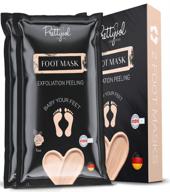 👣 2-pack foot peeling mask: achieve soft, smooth, and healthy feet in 1-2 weeks – german formulated & tested by prettyvol logo