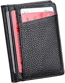 img 1 attached to Ultimate Protection: Pocket Genuine Leather Wallets with Advanced Blocking Technology