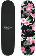 🛹 wiisham 31-inch pro complete skateboards for teens, beginners, girls, boys, kids, and adults logo