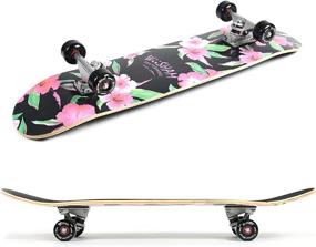 img 3 attached to 🛹 WiiSHAM 31-Inch Pro Complete Skateboards for Teens, Beginners, Girls, Boys, Kids, and Adults