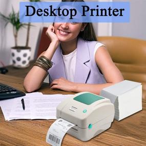img 2 attached to 🏭 Efficient Thermal Label Printer for Warehouse Barcode Shipping Labels - High-Speed Desktop Label Marker, Compatible with Ebay, Amazon, FedEx, Shopify, and Etsy