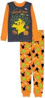 👕 seasonal snug fit cotton pajamas for pokemon boys logo