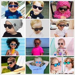 img 1 attached to 🕶️ Polarized Toddler Sunglasses for Age 1-3 - Lightweight Metal Shades for Baby Girls and Boys
