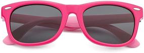 img 3 attached to 🕶️ Polarized Toddler Sunglasses for Age 1-3 - Lightweight Metal Shades for Baby Girls and Boys