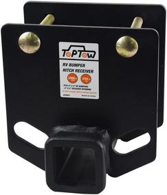 img 3 attached to 🚙 TOPTOW 63803 RV Bumper Hitch Receiver 2 inch Adapter Receiver: Enhance Towing Capability for 4 inch X 4 inch Square RV Rear Bumpers, 3500 LBS Capacity