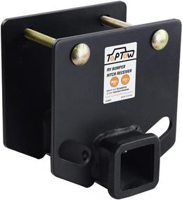 img 2 attached to 🚙 TOPTOW 63803 RV Bumper Hitch Receiver 2 inch Adapter Receiver: Enhance Towing Capability for 4 inch X 4 inch Square RV Rear Bumpers, 3500 LBS Capacity