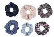 scünci 6-piece set of neutral twisters: the original scrunchie to match your mood with assorted colors and textures logo