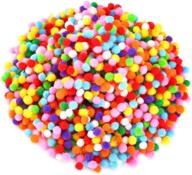 🎨 caydo 2400 pieces mini craft pompoms: assorted colors 6mm pom poms for ultimate hobby supplies logo