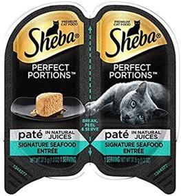 img 4 attached to Sheba Perfect Portions Pate in Natural Juices Signature Seafood Wet Cat Food Tray (6-Pack, 2.6 Ounce Each)