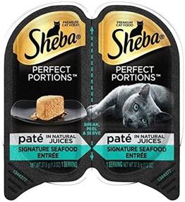 img 2 attached to Sheba Perfect Portions Pate in Natural Juices Signature Seafood Wet Cat Food Tray (6-Pack, 2.6 Ounce Each)