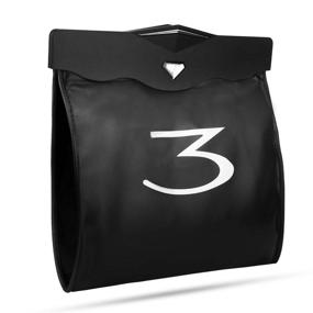 img 4 attached to 🗑️ Premium PU Leather Trash Can for Tesla Model 3: A Sleek Garbage Bin Solution