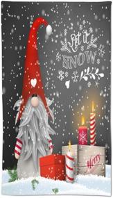 img 4 attached to Ouqiuwa Soft Merry Christmas Gnome Hand Towels - Thin 27.5x15.7 in Bathroom Towel, Small Bath Cloth Décor Gifts - Multipurpose for Bathroom, Kitchen, Gym, Yoga