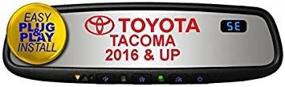 img 1 attached to 🚗 Gentex GENK45AMB5 Плаг & Плей автозатемняющийся компас HomeLink5 с синей подсветкой кнопок для Toyota Tacoma 2016-2018