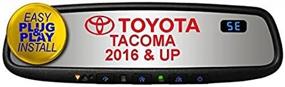 img 3 attached to 🚗 Gentex GENK45AMB5 Плаг & Плей автозатемняющийся компас HomeLink5 с синей подсветкой кнопок для Toyota Tacoma 2016-2018
