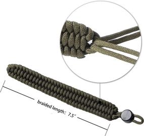 img 2 attached to 📷 Techion Braided 550 Paracord Camera Wrist Strap: Adjustable Bracelet for Cameras, Binoculars, and More