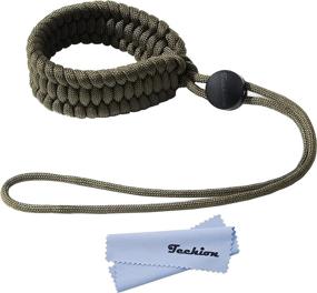 img 4 attached to 📷 Techion Braided 550 Paracord Camera Wrist Strap: Adjustable Bracelet for Cameras, Binoculars, and More