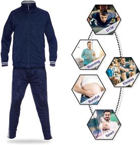img 2 attached to Спортивный спортивный костюм Спортивный костюм для бега стоя
