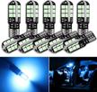 duabhoi 194 led bulb canbus error free for t10 168 2825 w5w 24smd 3030 chipsets car interior dome map door courtesy license plate reading trunk step lights pack of 10 logo