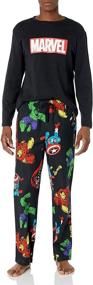 img 4 attached to 👕 Optimized for SEO: Amazon Essentials Men's Flannel Matching Avengers Clothing and Sleep & Lounge Wear