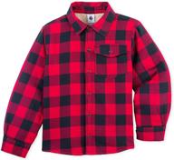 petit bateau boys' checkered jacket with sherpa lining: stylish and cozy outerwear for kids logo