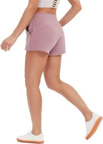 img 3 attached to 🩳 High Waisted SweatShorts for Women - Stylish Casual Summer Shorts with Pockets for Lounge, Yoga, Running & Sports