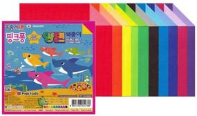 img 3 attached to 🎨 Jongie Nara Origami Paper Double Sided - 200 Sheets Assorted Vibrant Colors - 5.9 Inch Square