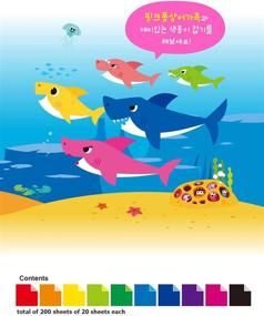 img 2 attached to 🎨 Jongie Nara Origami Paper Double Sided - 200 Sheets Assorted Vibrant Colors - 5.9 Inch Square