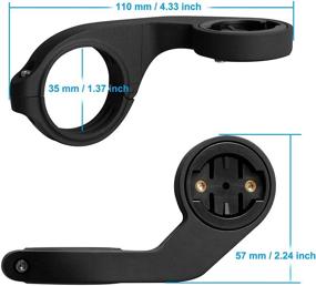 img 3 attached to FCHO Bike Mount Bicycle Extended Mount with Carbon Finish - Compatible with Garmin Edge 200, 500, 510, 520, 800, 810, 530, 830 & Other Garmin Models